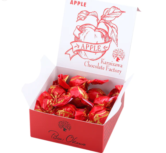 軽井沢でしか買えないお土産⑩「チョコレートボールりんご」Bon Okawa 軽井沢チョコレートファクトリー
