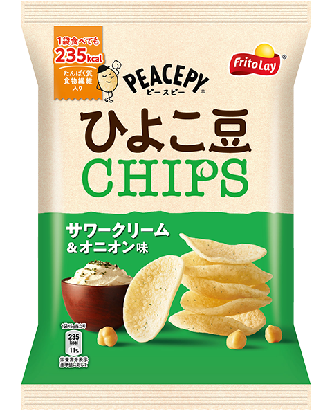 【ジャパンフリトレー】ひよこ豆チップス サワークリーム&オニオン味